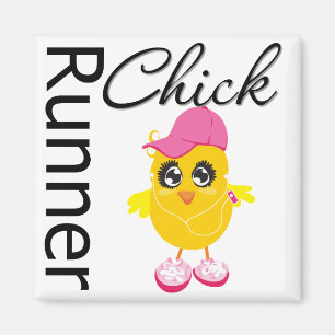 Runner Chick Magnet