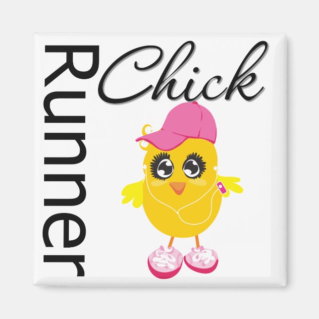 Runner Chick Magnet (Front)