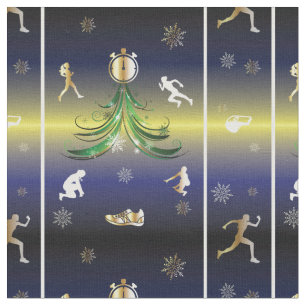 Runner Christmas Tree - Girls Running Fabric