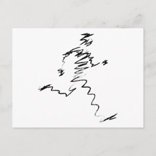 Runner cool illustration postcard