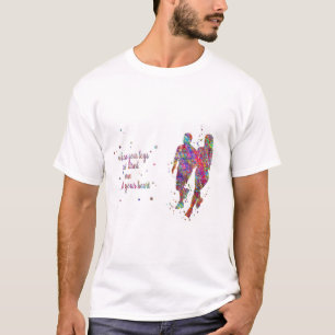 Runner couple, Running woman and man, running T-Shirt