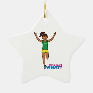 Runner - Dark - No Finish Line Ceramic Tree Decoration