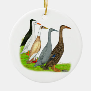 Runner Duck Assortment Ceramic Ornament