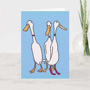 Runner ducks card