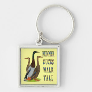 Runner Ducks Walk Tall Key Ring
