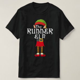 runner elf family matching christmas T-Shirt