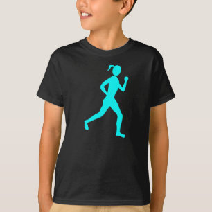 Runner (Female) - Cyan T-Shirt