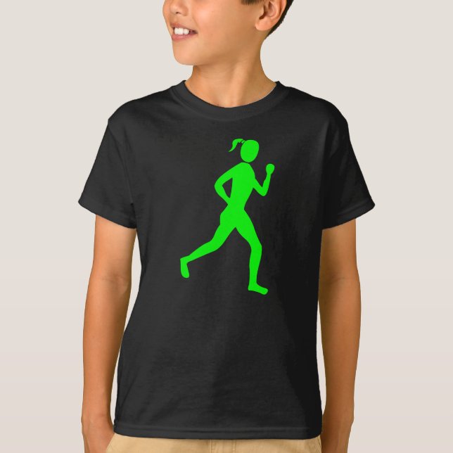 Runner (Female) - Green T-Shirt (Front)