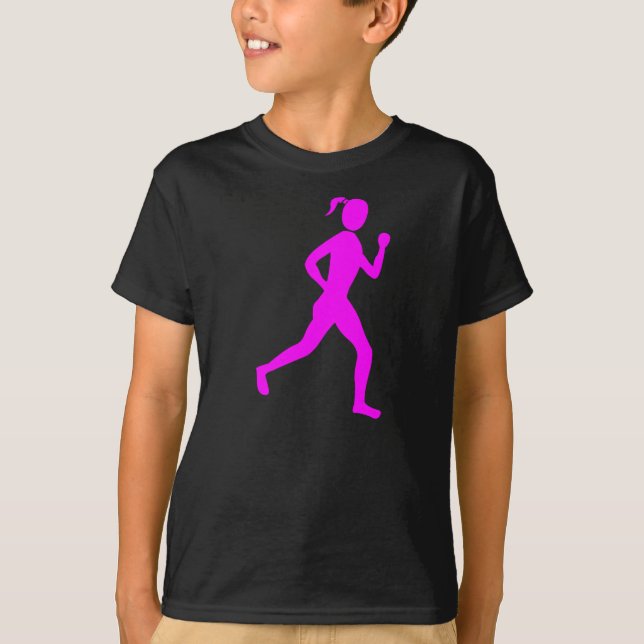 Runner (Female) - Magenta T-Shirt (Front)