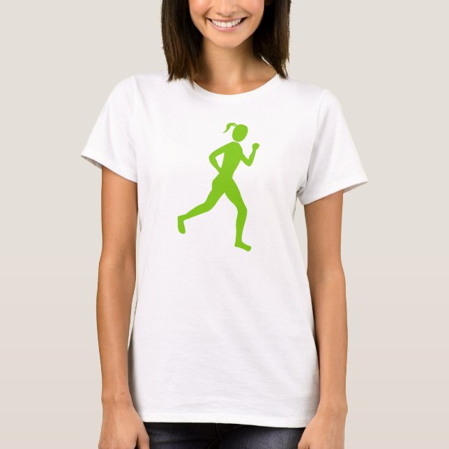 Runner (Female) - Martian Green T-Shirt (Front)