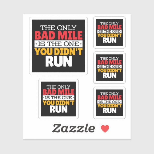 Runner - Funny Bad Mile Running Quote (Sheet)