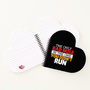 Runner - Funny Bad Mile Running Quote Notebook