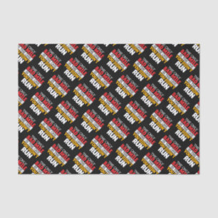 Runner - Funny Bad Mile Running Quote Tissue Paper