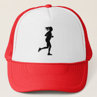 Runner Girl Silhouette Trucker Hat
