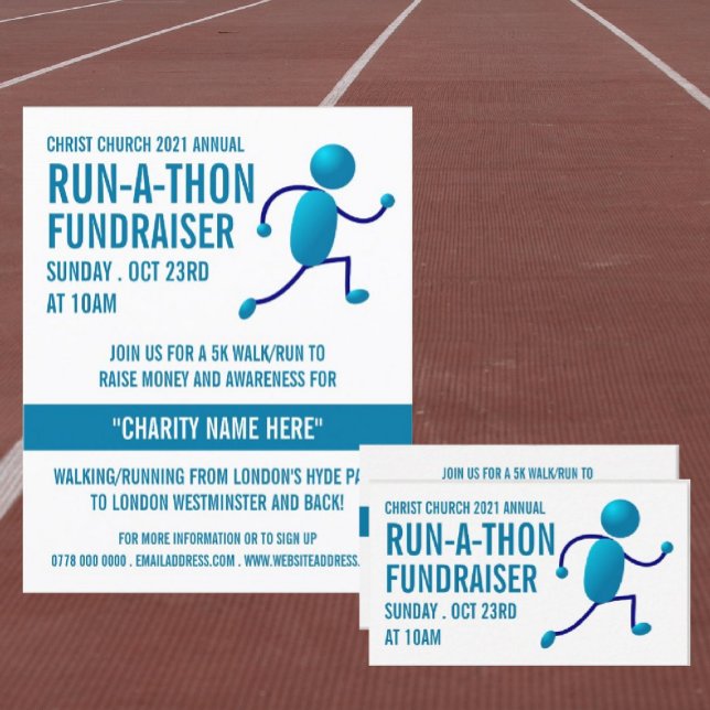 Runner Logo, Charity Run-Walk-a-Thon Event Flyer (Creator Uploaded)