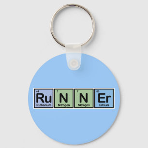 Runner made of Elements Key Ring