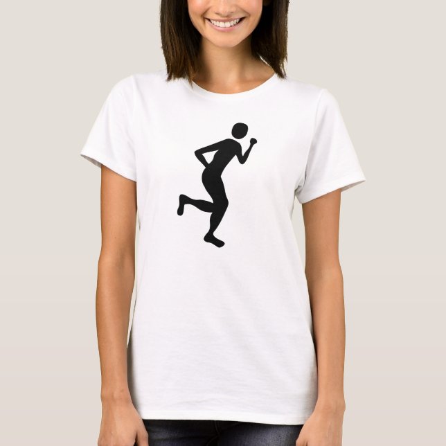 Runner (Male) - Black T-Shirt (Front)