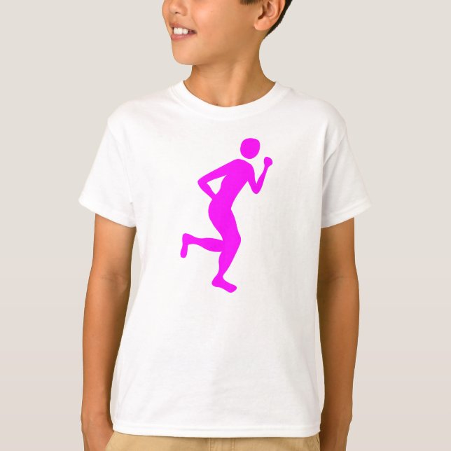 Runner (Male) - Magenta T-Shirt (Front)