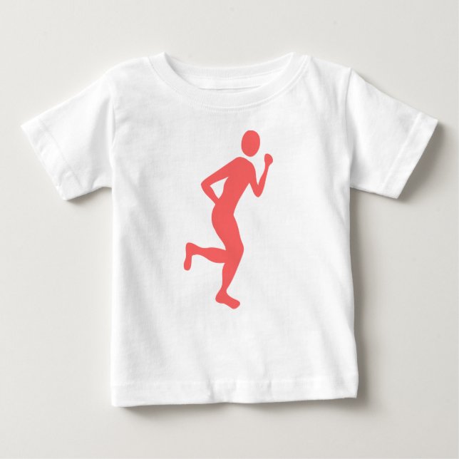 Runner (Male) - Tropical Pink Baby T-Shirt (Front)