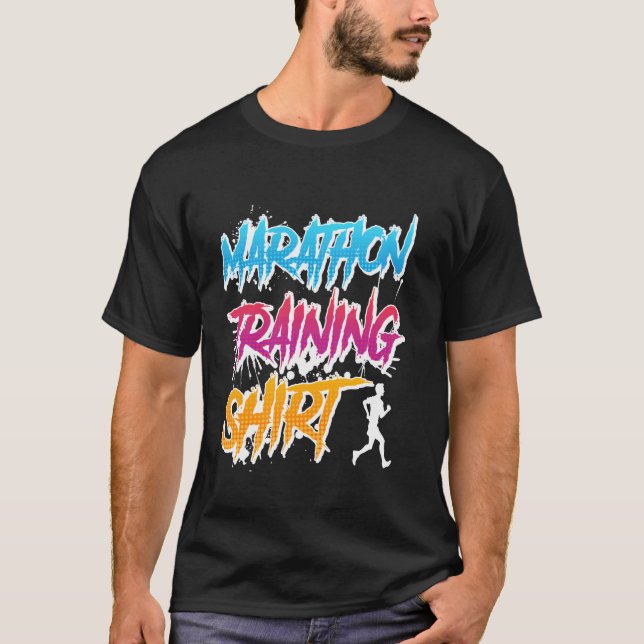 Runner MARATHON TRAINING SHIRT Running Funny Marat (Front)