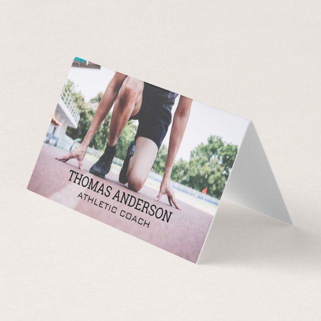 Runner on the Track Business Card (Front)