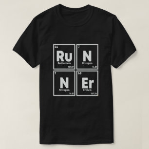 Runner Periodic Table Marathon Runners Science T-Shirt