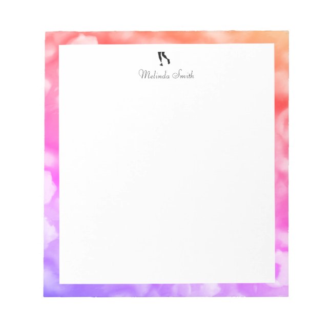 Runner. Personalised Notepad (Front)