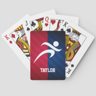 Runner; Red, White, and Blue Playing Cards