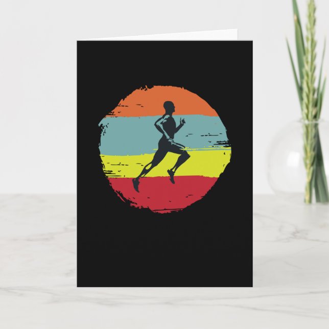 Runner Run Jogger Jogging Card (Front)