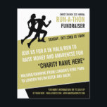 Runner Silhouette, Charity Run-Walk-a-Thon Event Flyer<br><div class="desc">Runner Silhouette,  Charity Run-Walk-a-Thon Event Advertising Flyer by The Business Card Store.</div>