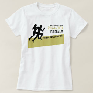 Runner Silhouette, Charity Run-Walk-a-Thon Event T-Shirt