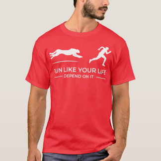 Runner sprinter running gift sport marathon run T-Shirt