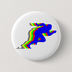Runner T-shirts and Gifts. 6 Cm Round Badge