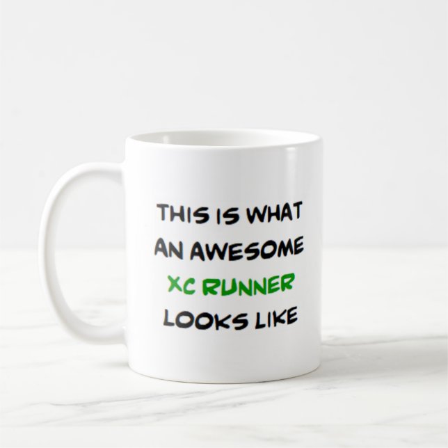 runner xc, awesome coffee mug (Left)