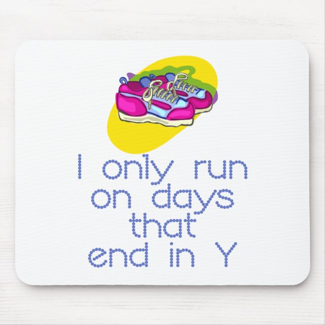 RunnerChick Days Mouse Pad (Front)