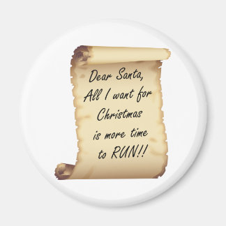 RunnerChick Dear Santa Magnet