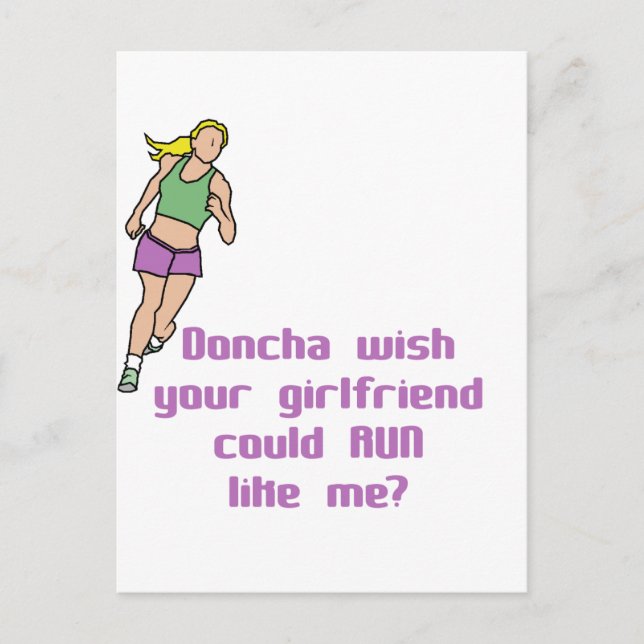 RunnerChick Doncha Postcard (Front)