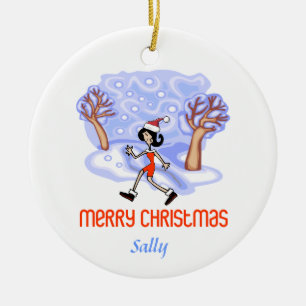 RunnerChick Personalised Ornament