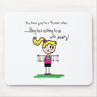 Runner's Bling Mouse Pad