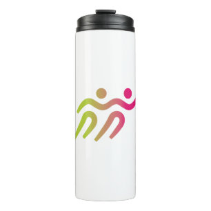 Runners cool illustration thermal tumbler