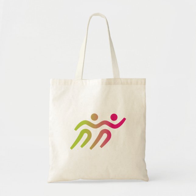 Runners cool illustration tote bag (Front)