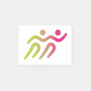 runners group illustration post-it notes