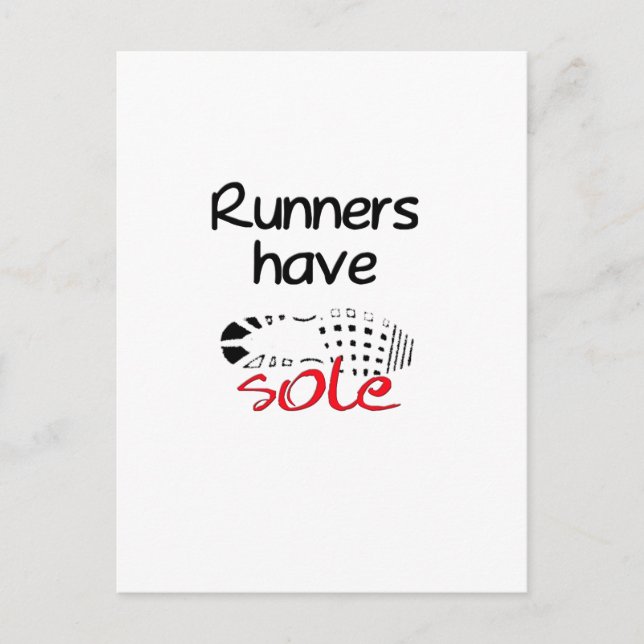 Runners Have Sole Postcard (Front)