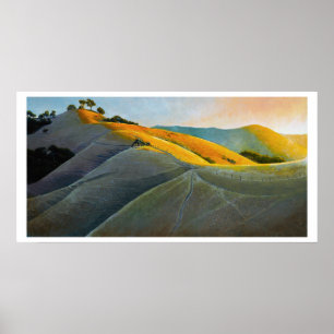 Runners in Poly Canyon Poster