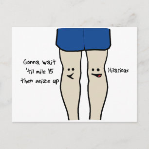 Runners Knees Postcard