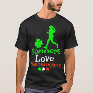 Runners Love Shenanigans Women's St Patricks Day T-Shirt