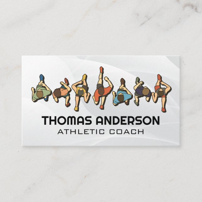 Runners Top View Business Card (Front)