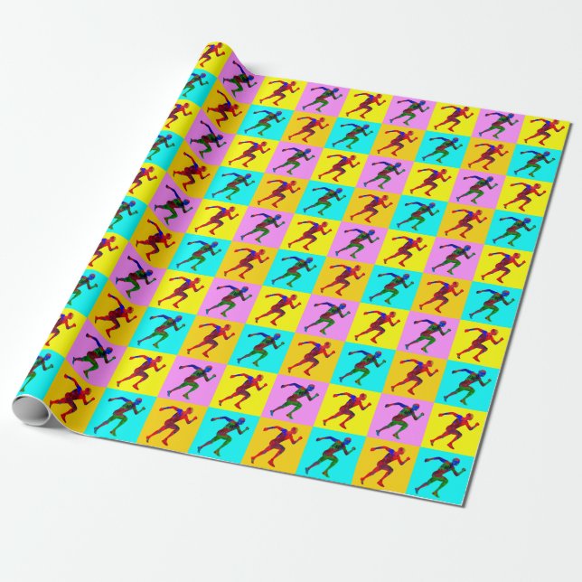 Runners Wrapping Paper (Unrolled)