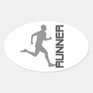 Runners Zone Oval Sticker