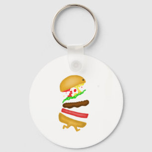 Runnin burger key ring